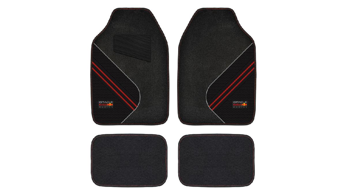 Red+Bull+Oracle+Jeu+de+tapis+de+voiture+universel+-+Set+de+4+pi%C3%A8ces+-+Noir%2FRouge